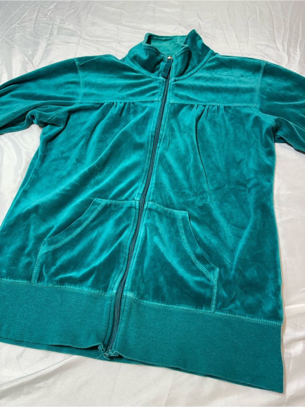 Sideways Size Large Women’s Full Zip Up Soft Feel 80/20 Blend